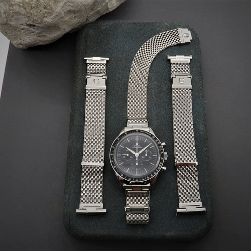 Forstner Komfit "JB" Mesh Watch Bracelet with Straight Ends - Picture 4 of 10