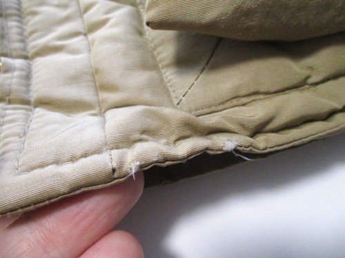 Eddie Bauer authentic vintage tan beige quilted parka ski jacket Medium - Picture 6 of 8