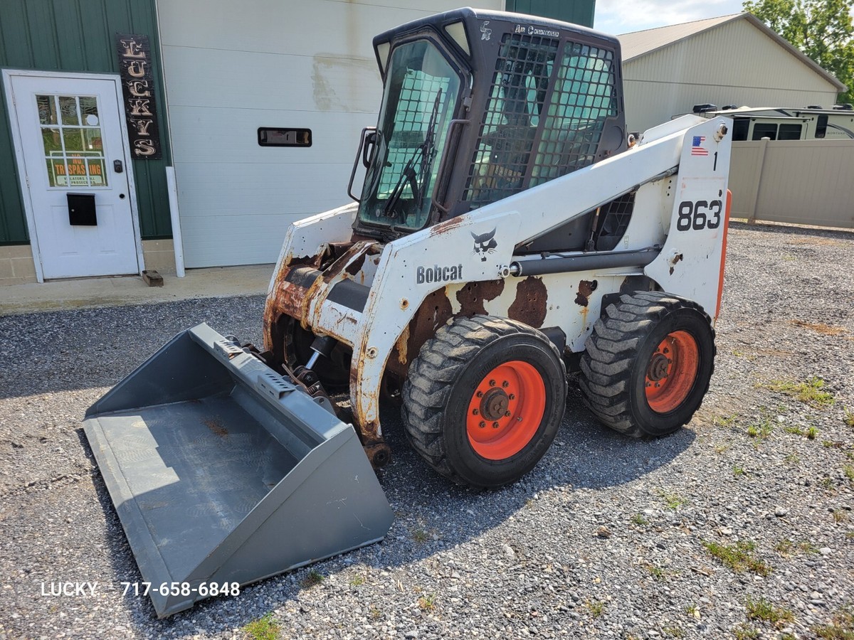 Bobcat 863 Skid Steer Loader Full Cab Heat working AC | eBay