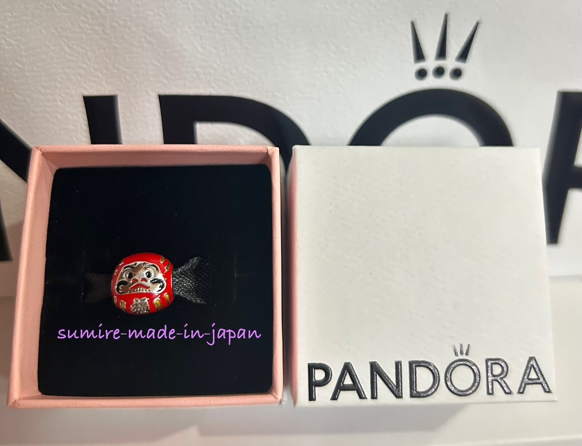 パンドラ チャーム ダルマ PANDORA Red Daruma Doll Charm Sterling Silver Enamel