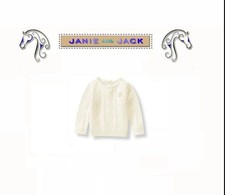 Janie and Jack baby girl "Derby Darling""English Rider" Sweater 12-18m