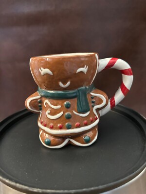 Pottery Barn Ms Spice Mug Gingerbread Christmas Holiday Coffee Tea Cup NEW