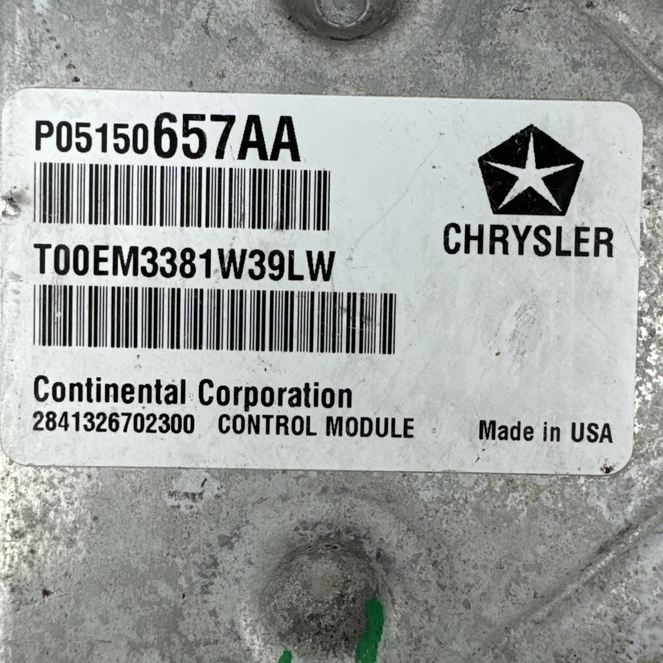 Dodge Grand Caravan P05150657AA 2012 12 unidad de módulo de control del motor ECU ECM OEM Foto 3 de 4