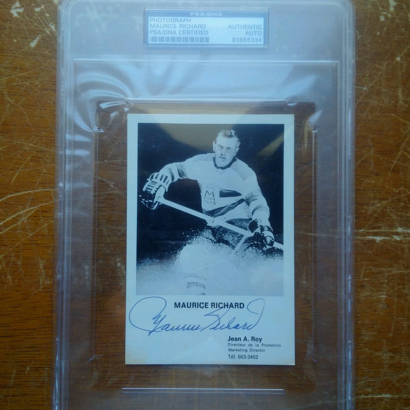 Maurice Richard signed autograph PSA DNA encapsulated