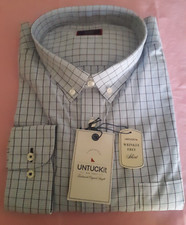 NWT MEN's UNTUCKit Long Sleeve Shirt - 3XL Regular - "AREZZO" - Wrinkle Free