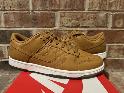New Nike Dunk Low Quilted Wheat Gum Sail Padded DX3374-700 11.5