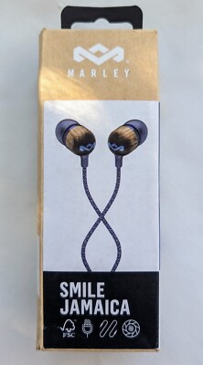  Marley Smile Jamaica In-Ear Headphones Blue Denim