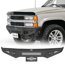 Offroad Front Bumper w/LED Lights Fit 88-98 Chevy GMC Sierra C/K 1500 2500 3500