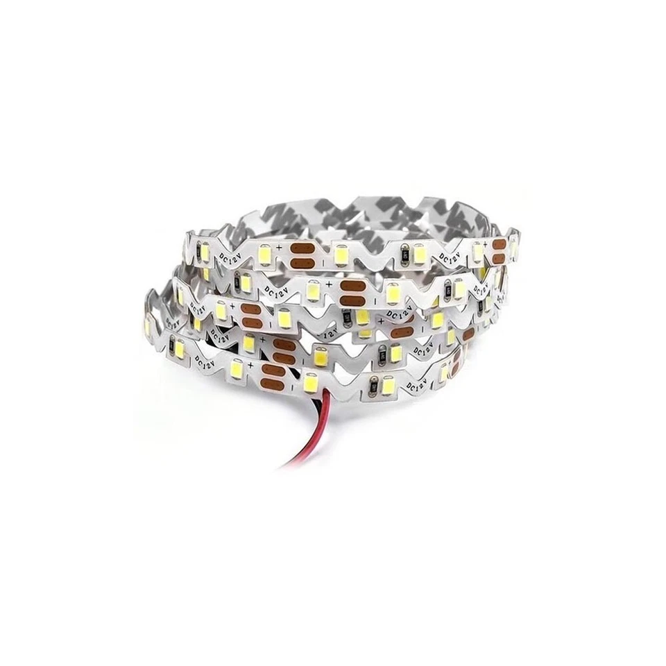 Striscia 300 led luce naturale 12v 5 mt strip pieghevole per scritte insegne - Immagine 3 di 4
