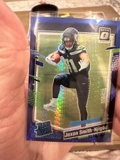 2023 Donruss Optic-Rated Rookie Blue Hyper Prizm #293 Jaxon Smith-Njigba Seattle