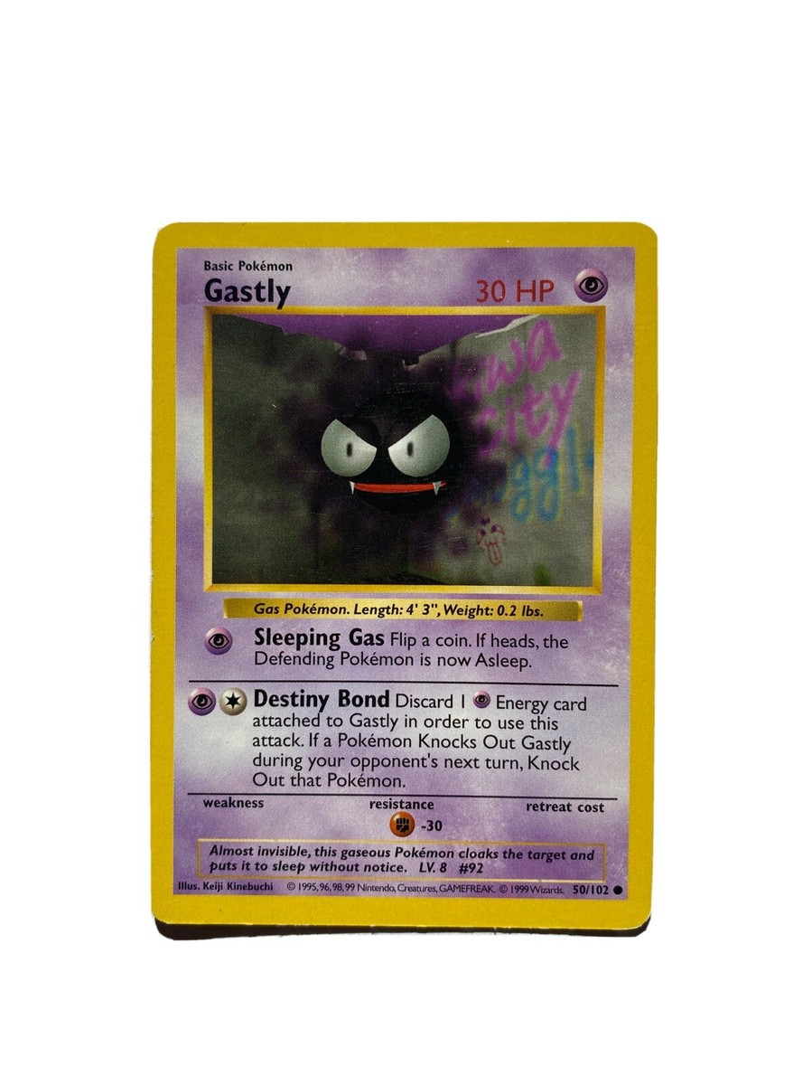 Gastly 050/102 Base Set (Shadowless) for sale | eBay