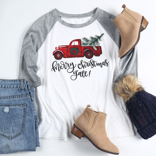 Baseball Half Raglan Sleeve 