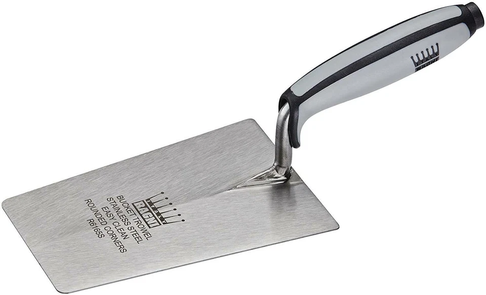 RAGNI Crown 6-1/2" 165mm Stainless Steel Bucket Brick Builders Trowel R6165S