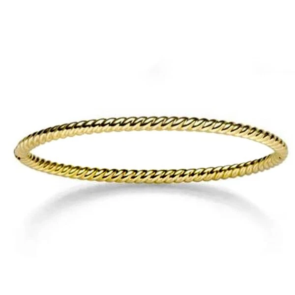 Goldarmreif Kordelmuster ovaler Armreif 585er Gelbgold Goldschmuck neu