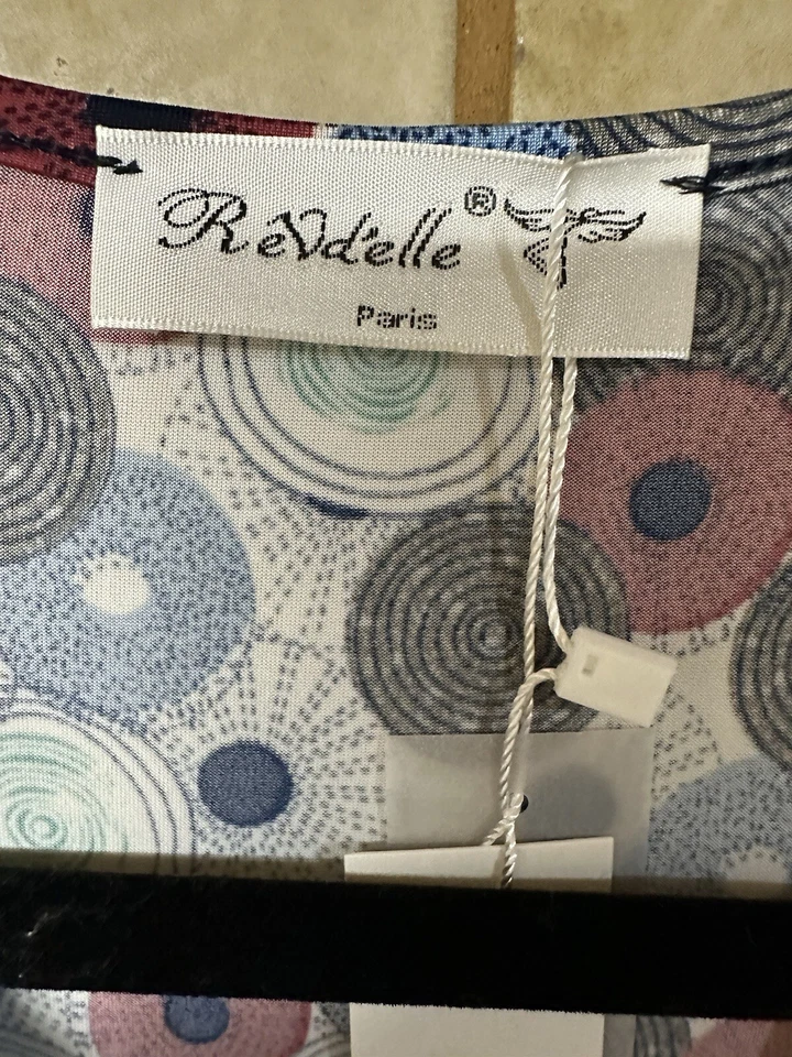 ReVd’elle Paris Side Pleated Body Con 3/4 Sleeve Wrap Dress, Classic core Sz XL Foto 2 de 4