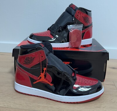 JORDAN 1 RETRO HIGH OG PATENT BRED EU 44 / US 10