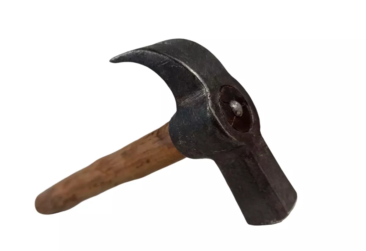 HAMMER CLAW JAGUAR VINTAGE HANDLE STRAIGHT NAIL CURVED HEAD WOOD 363 GRAMS