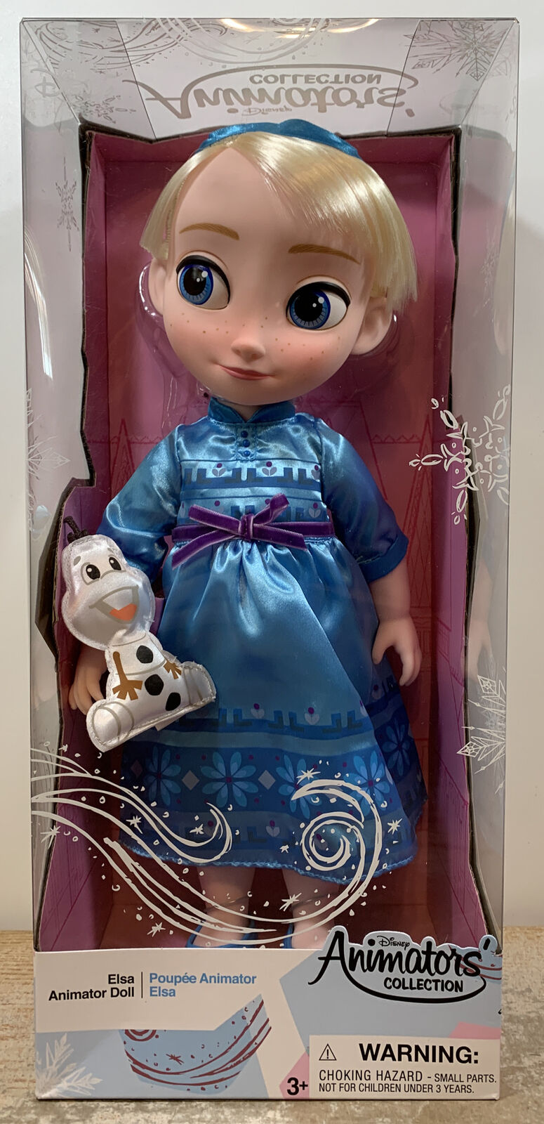 Peluche Elsa La reine des neiges Animators Collection Disney Store 2016  poupée 33 cm - Peluches/Peluches Disney Store - La Boutique Disney