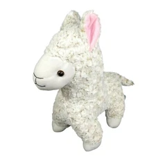 Calplush Llama Plush Stuffed Animal Toy 2018 17" x 18" Beige Tan Age 3 and Up