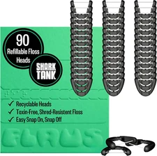 FLAUS Electric Flosser Refills 90ct Dental Floss Head Refills - Refillable
