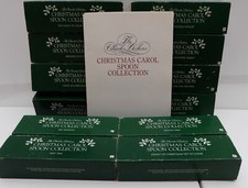 PINCHES  PEWTER SPOONS SET OF 12 DICKENS A CHRISTMAS CAROL  LIM. EDIT.1978