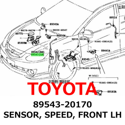 NEW】Toyota Genuine Allion Premio Scion Wish SENSOR, SPEED, FRONT