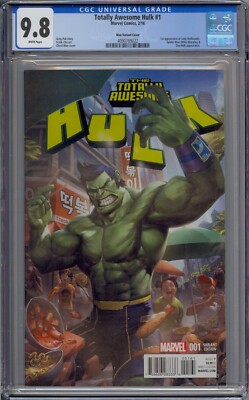 TOTALLY AWESOME HULK #1 CGC 9.8 WOO VARIANT COVER 1ST LADY HELLBENDER