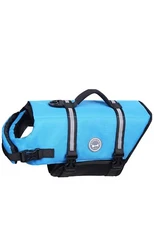 Vivaglory Ripstop Dog Life Vest Reflective Adjustable Life Jacket for Dogs Large