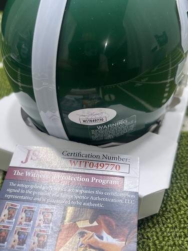 Percy Snow Michigan State Spartans Signed Mini Helmet Sparty JSA Witness COA 770 - Picture 4 of 4