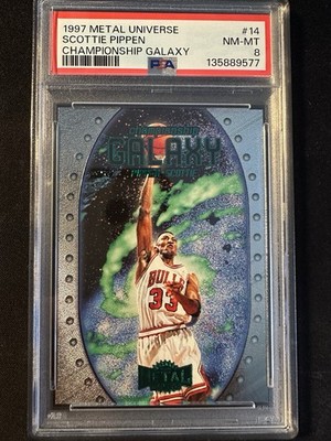 1997-98 Universe Championship Galaxy Scottie Pippen 1:2925 PSA 8 Pop 18 / 29^