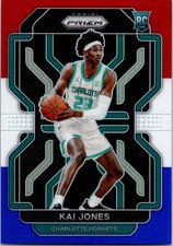 2021-22 Panini Prizm #323 Kai Jones Red White and Blue