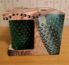 Vintage NOS Anchor Hocking 4 Pc Green Hobnail Ice Tea Glasses New In Box 18 Oz.