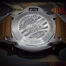 Panerai Submersible Navy SEALs Titanio PAM01669 47mm Black Dial W/Ext Warranty 11