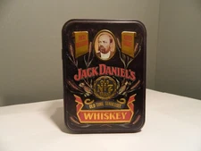 Jack Daniels Old Time Tennessee No 7 Whiskey Tin Box Hudson Scott & Sons Vintage