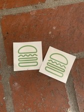 Shake Shack Burger Tymczasowe tatuaże Zabawny zestaw 2 szt. fabrycznie nowy