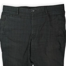 RUBA PANTALON Sport Men’s Plaid Flat Front slacks Sz 34 European 44 /33” Inseam