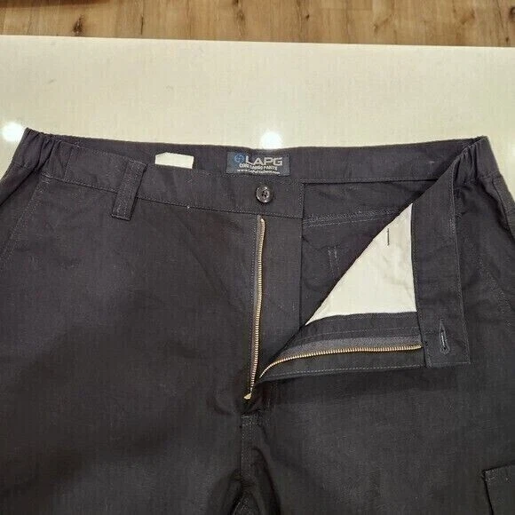 Брюки тактические мужские LAPG 40x32 черные безопасные грузовые рипстоп эластичные на талии - Изображение 4 из 4