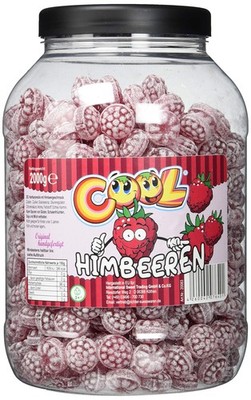 Himbeerdrops  Fruchtige Himbeergeschmack Bonbons in 2 kg Dose