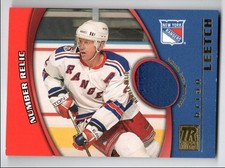 2002-03 TOPPS NUMBER RELIC BRIAN LEETCH