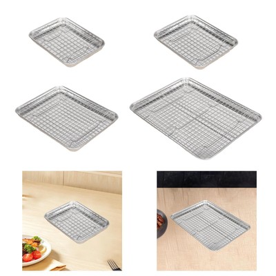 Backblech mit Gestell Backformen Edelstahl für Grill Heimgebrauch BBQ