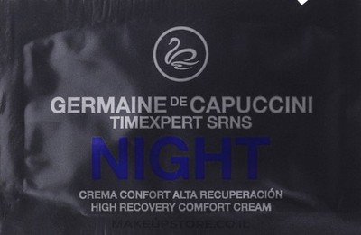 8 x Germaine De Capuccini  Night High Recovery Comfort Cream Sample