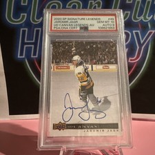 2020 SP SIGNATURE LEGENDS JAROMIR JAGR GEM MT 10 UD CANVAS LEGENDS AUTO PSA PENS