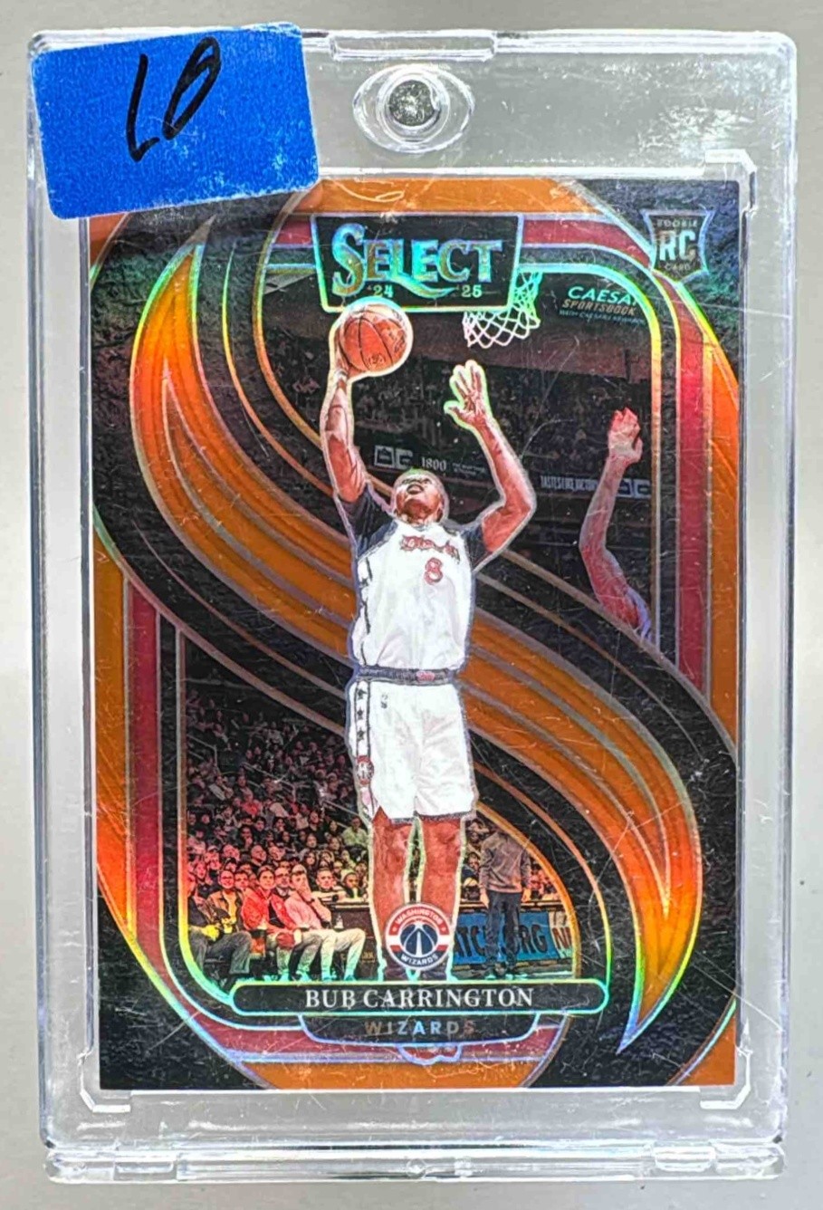 Bub Carrington 2024 Panini Select #197 Orange Prizm Premier Rookie RC /65