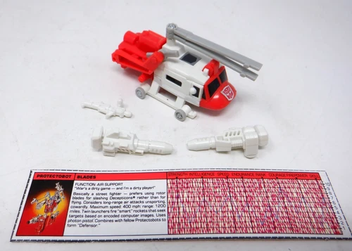 Transformer G1 Blades Defensor 100% Complete and Original 1986 Figure Hasbro