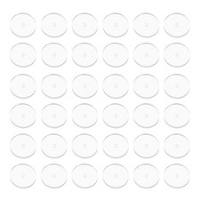 50 Pcs 9 mm Silicone Earring Back Stoppers Clear Disc Pads