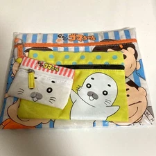 Boy Ahibe Gomachan Pouch 3pcs set(8.26x10.62",5.51x7.48",3.14x4.33") Boy Ahibe