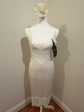 NOS Vintage 1980s Vanity Fair White Nylon Slip Size 32/XS