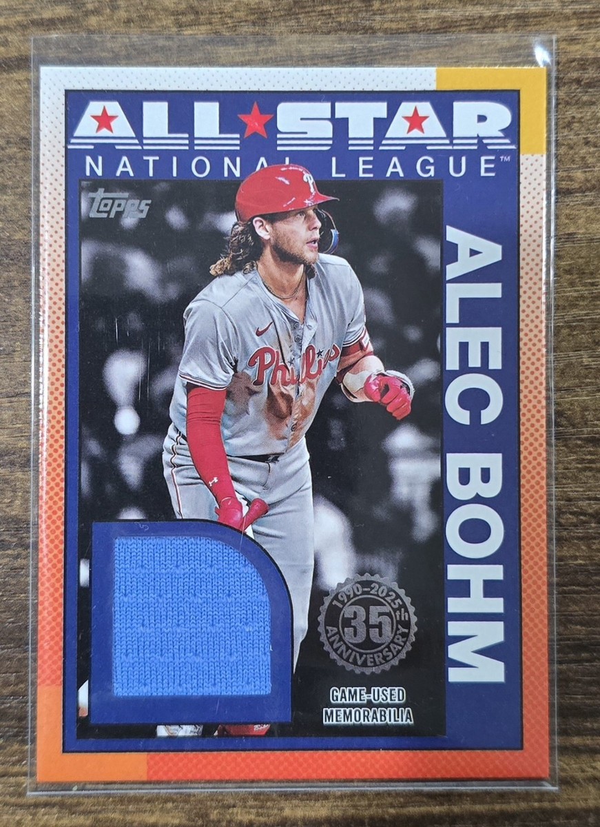 ALEC BOHM 2025 Topps Series 2 1990 ALL-STAR RELIC #90ASR-AB
