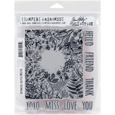 Tim Holtz Cling Stamps 7"X8.5", Botanical Sketch
