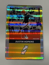 2025 UNO Elite Football Yellow Foil - Dustin Hopkins - Cleveland Browns